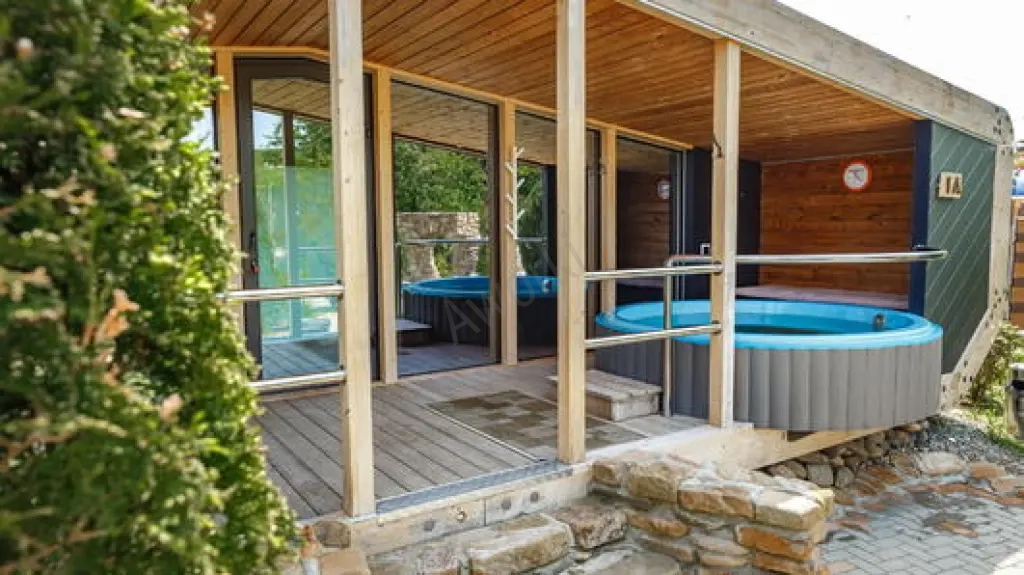 Горячий источник Кремниевые Долины Домик с купелями